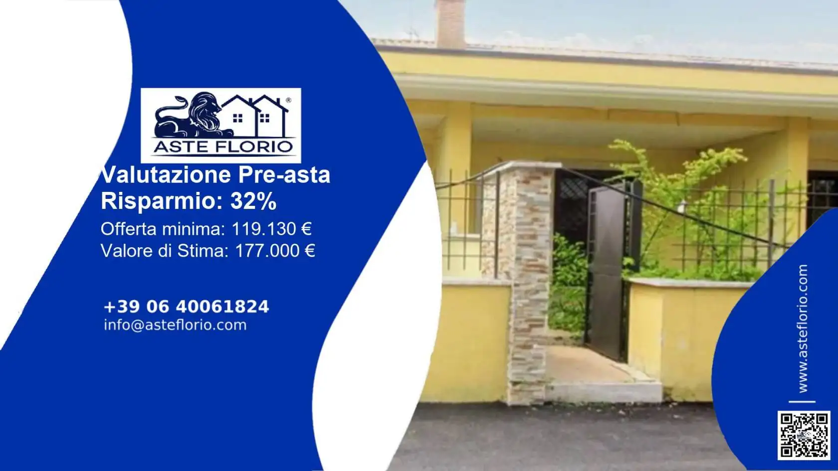 Appartamento in villa in asta a Roma