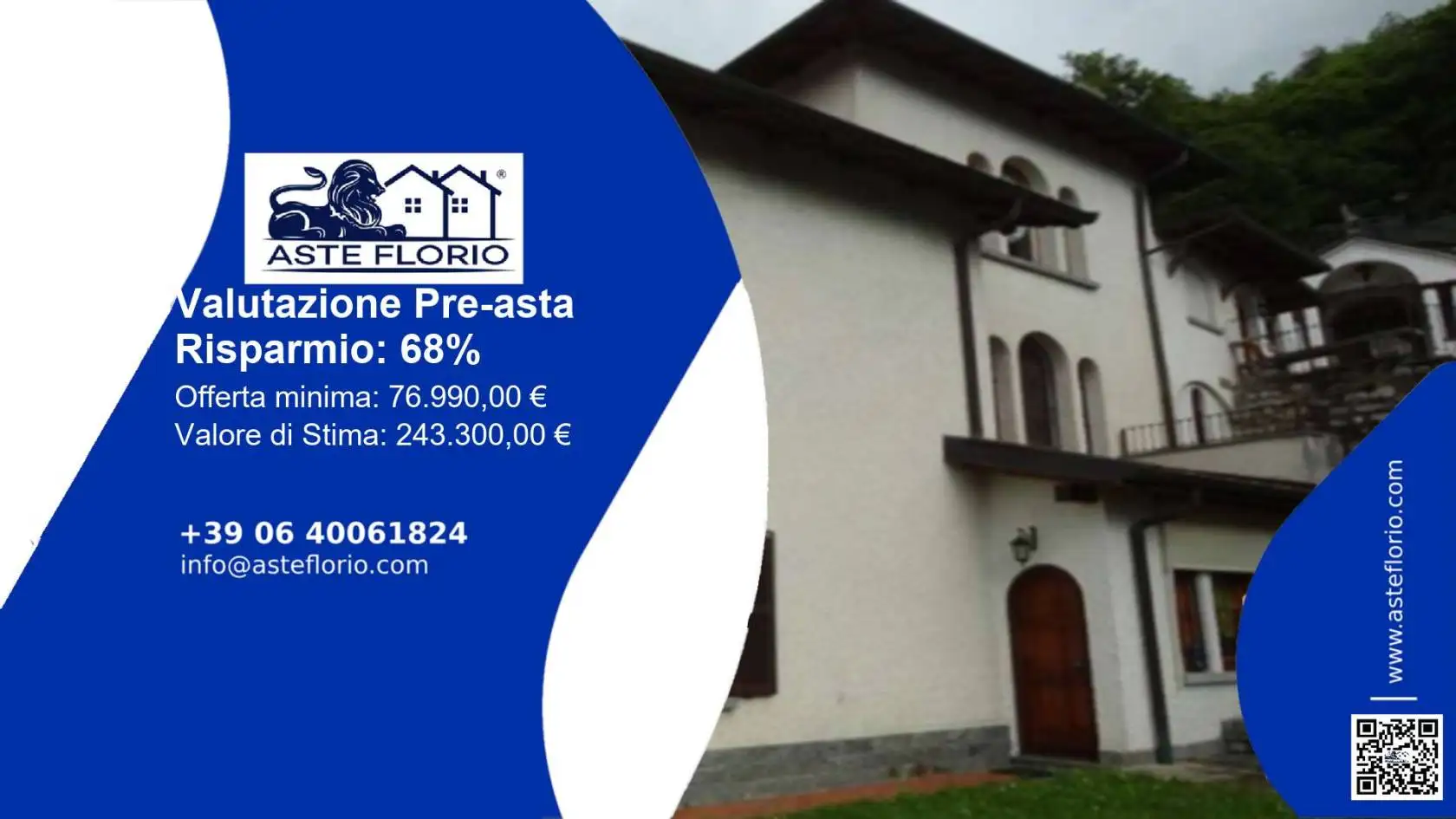 Villa in asta a Sormano