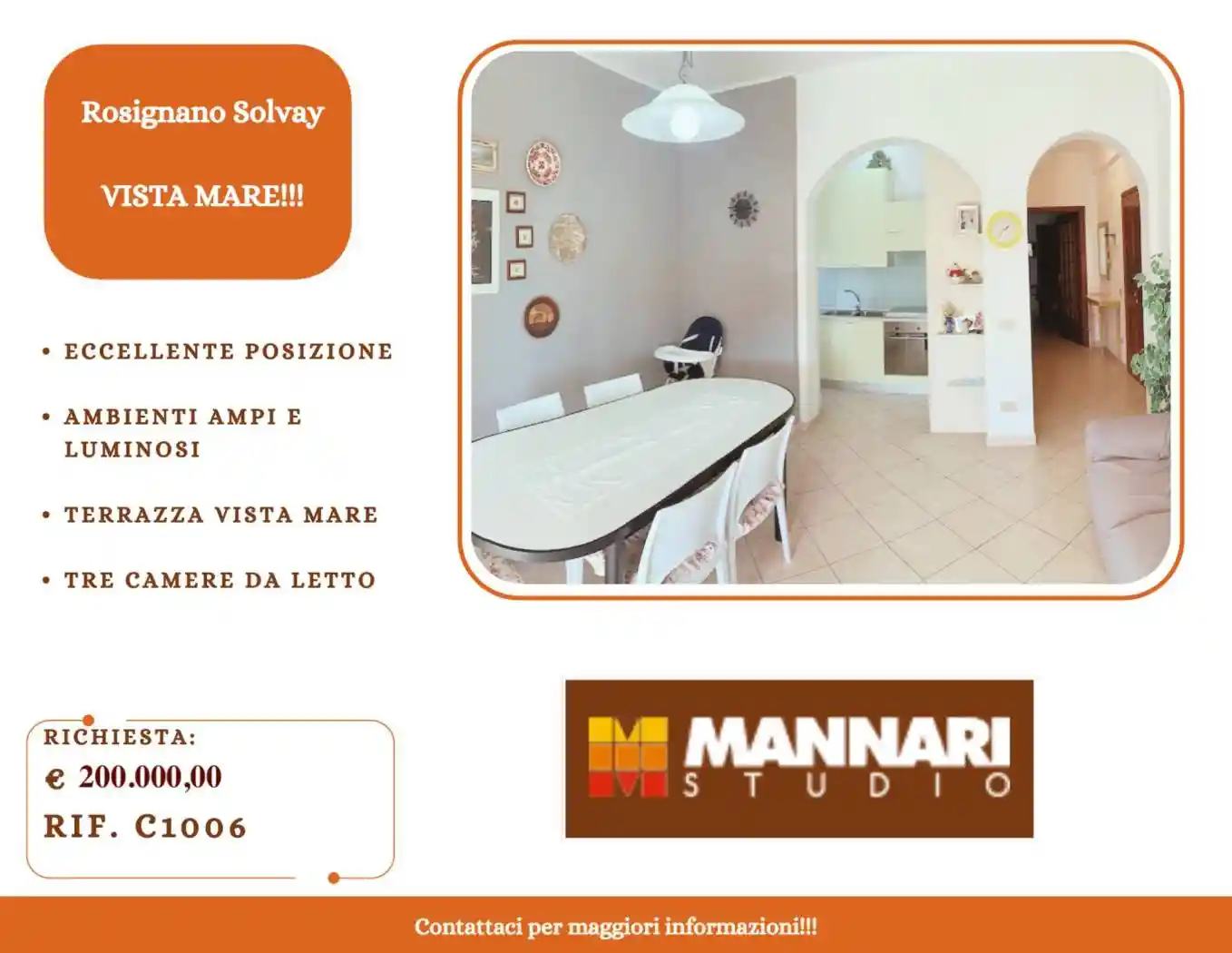 Appartamento in vendita a Rosignano Marittimo
