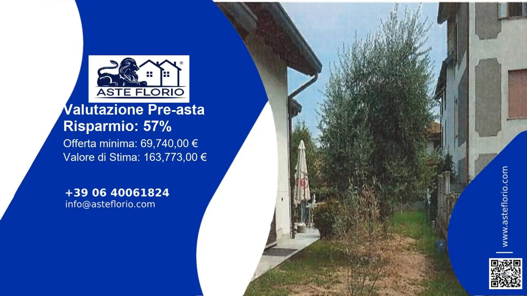 Villetta a schiera in asta a Turate