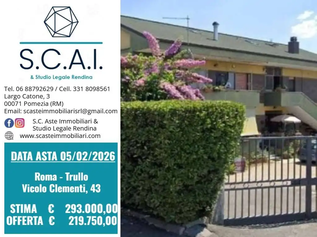 Appartamento in asta a Roma