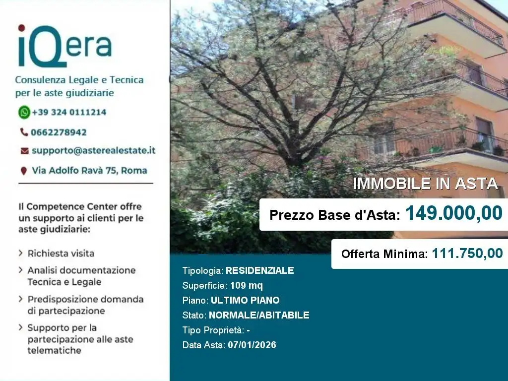 Appartamento in asta a Cosenza