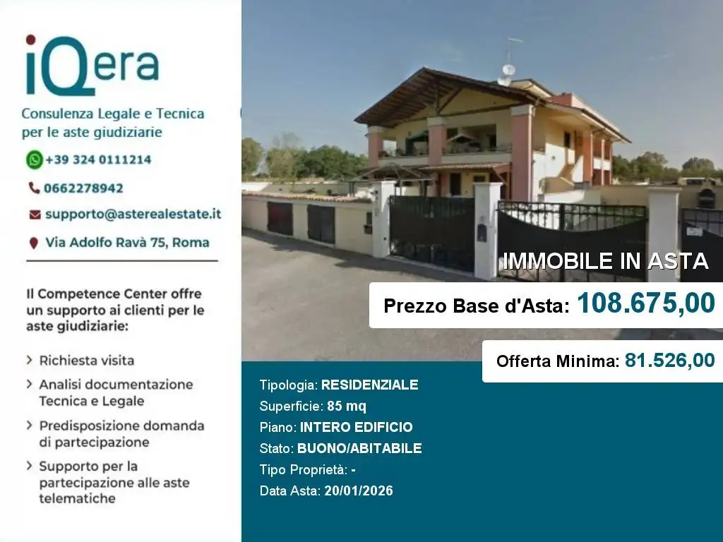 Appartamento in asta a Pomezia