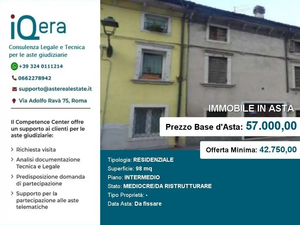 Appartamento in asta a Dolcè