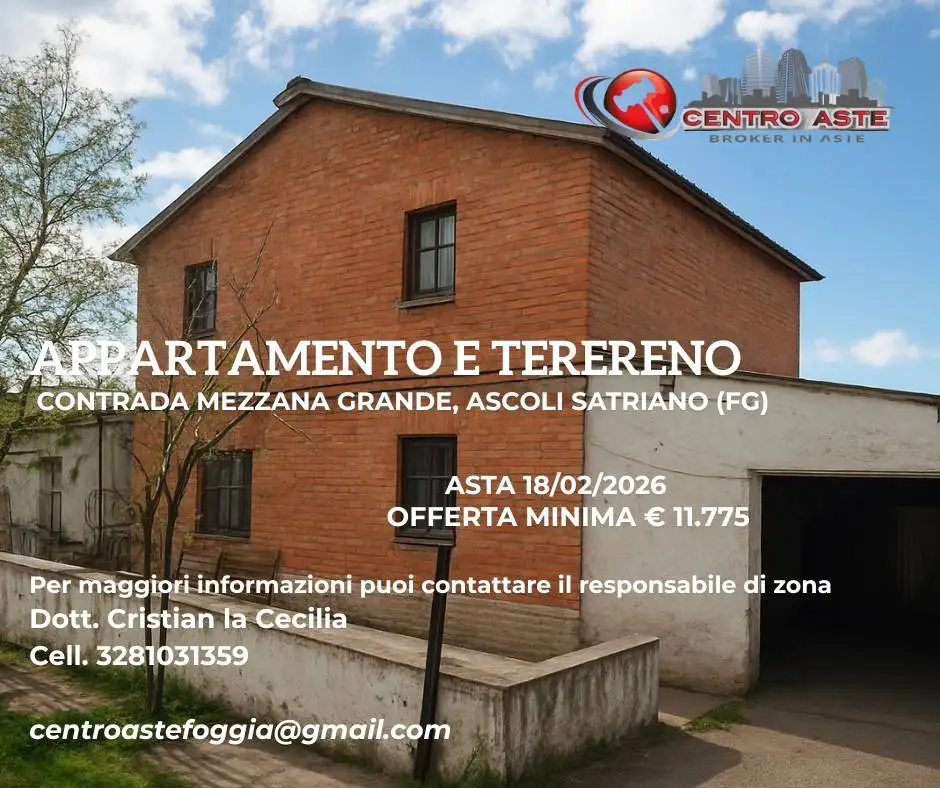 Appartamento in asta a Ascoli Satriano