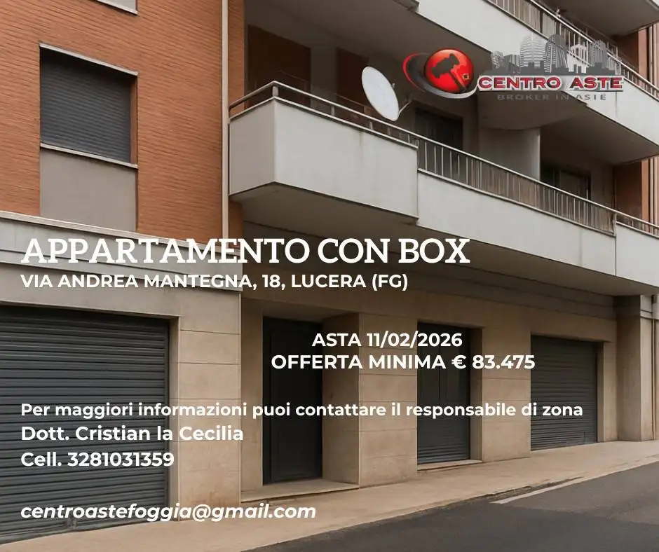 Appartamento in asta a Lucera