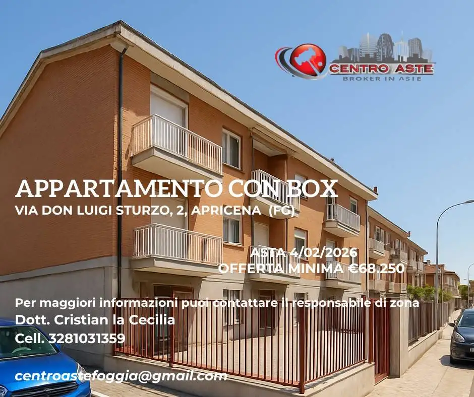 Appartamento in asta a Apricena