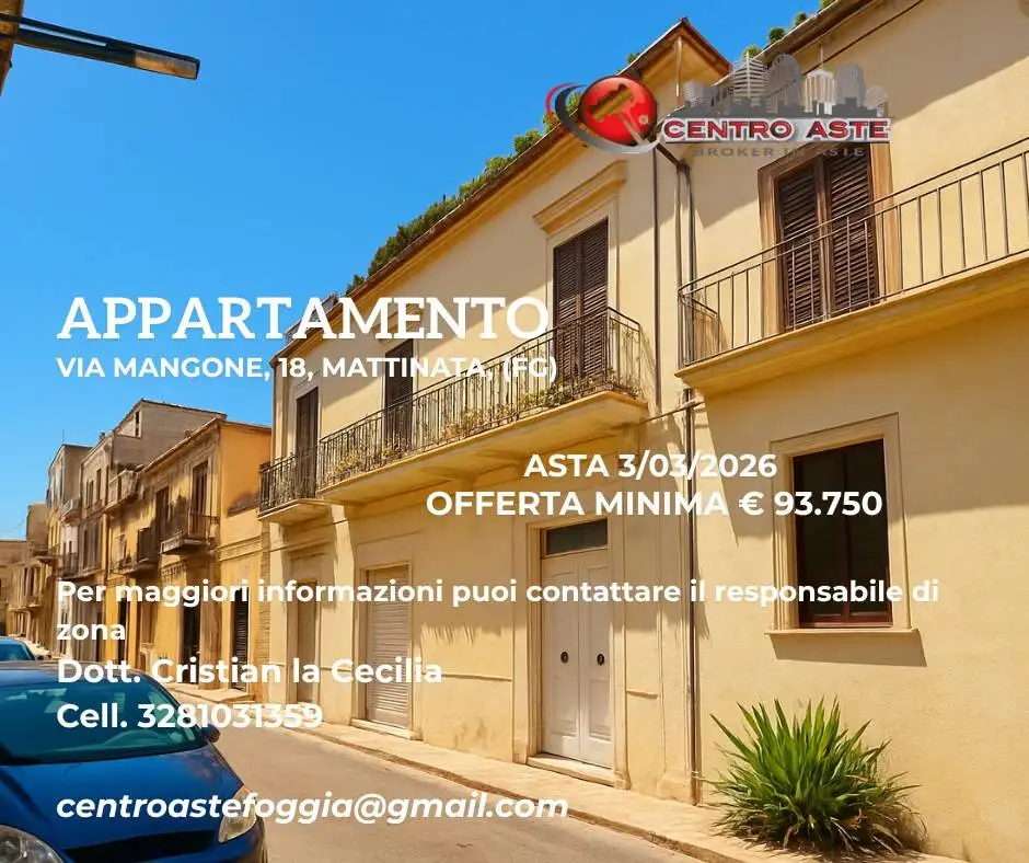 Appartamento in asta a Mattinata