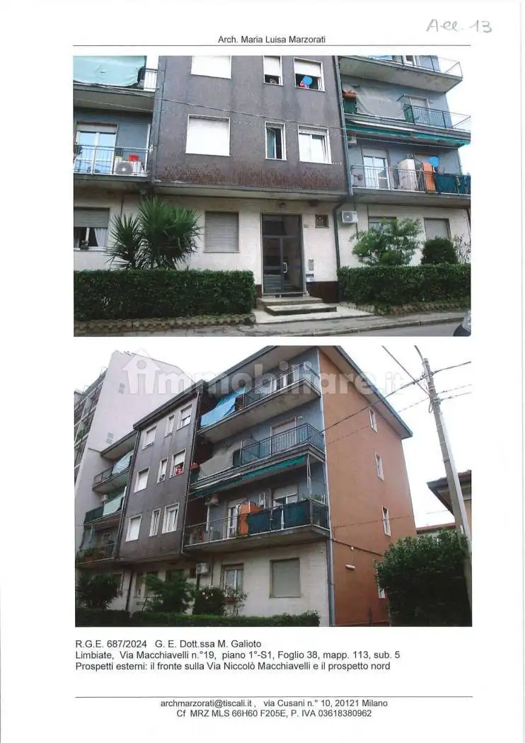 Appartamento in asta a Limbiate