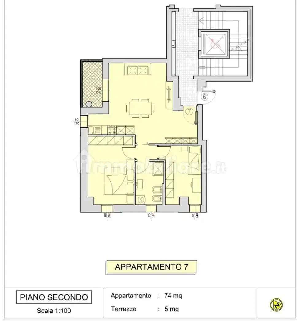 Quadrilocale nuovo, secondo piano, San Prospero - Tribunale, Reggio Emilia - foto 2