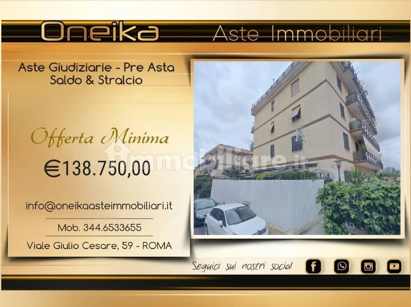 Appartamento in asta a Roma