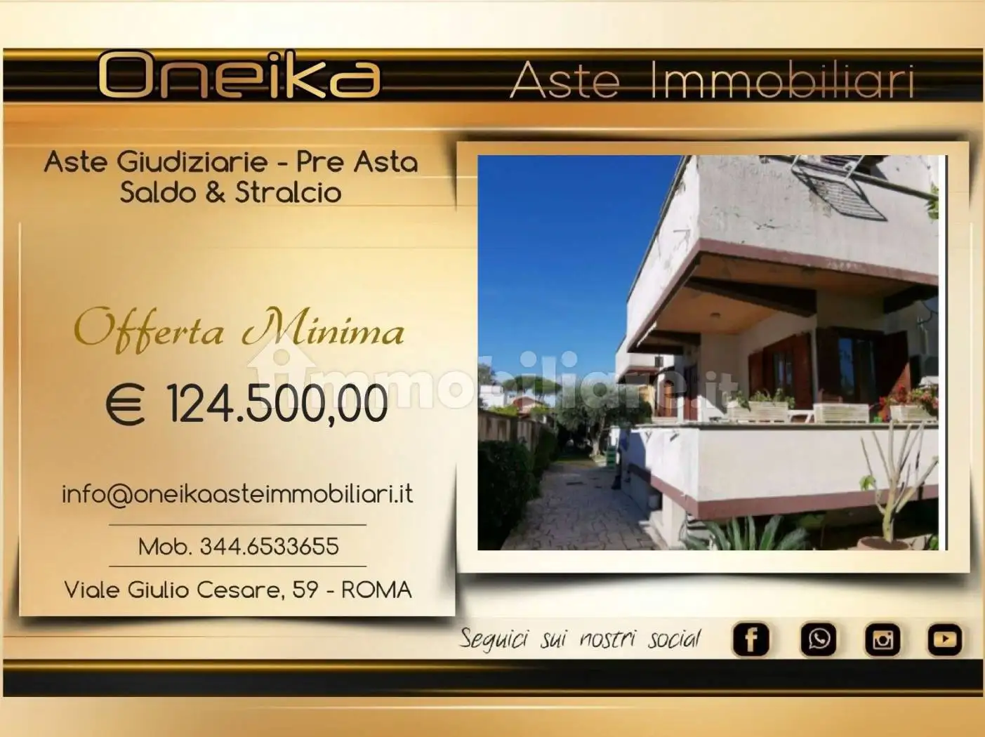 Villa in asta a Anzio