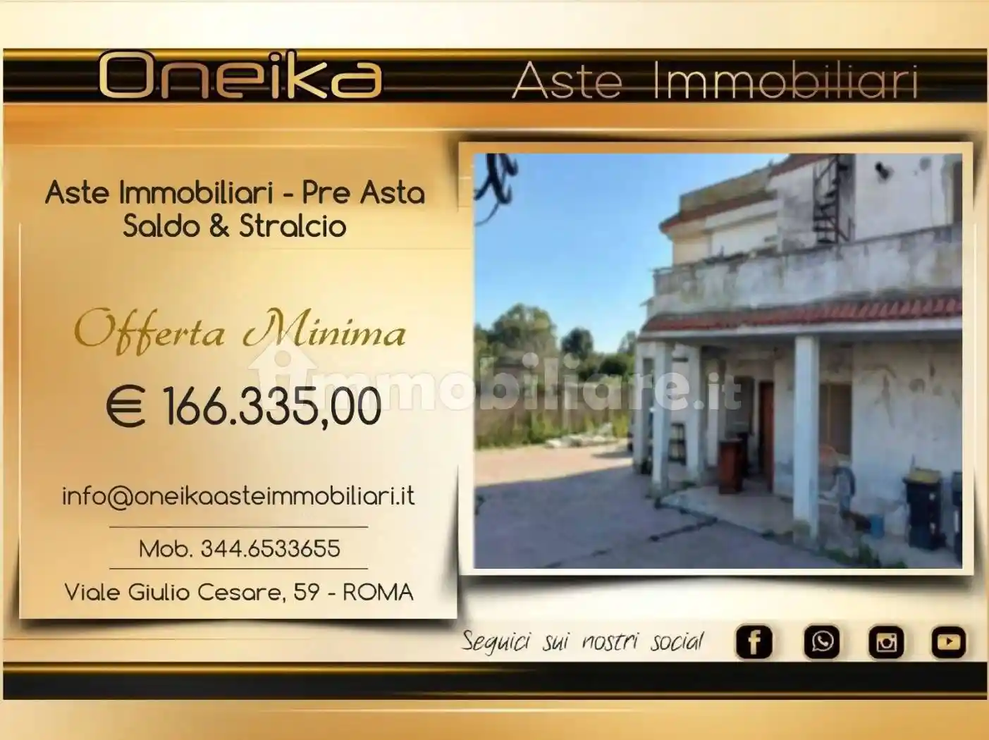 Villa in asta a Aprilia