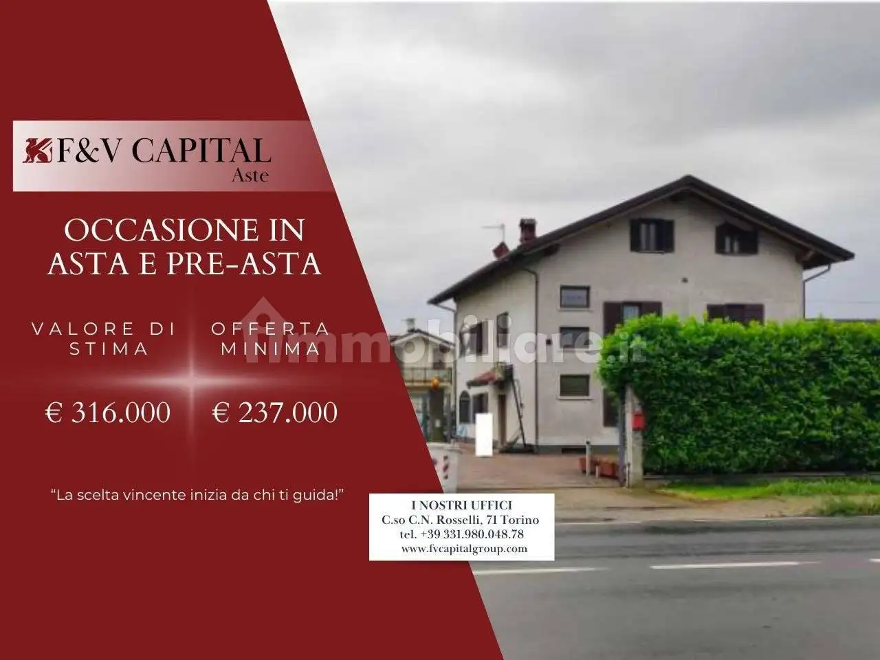 Villa in asta a Avigliana