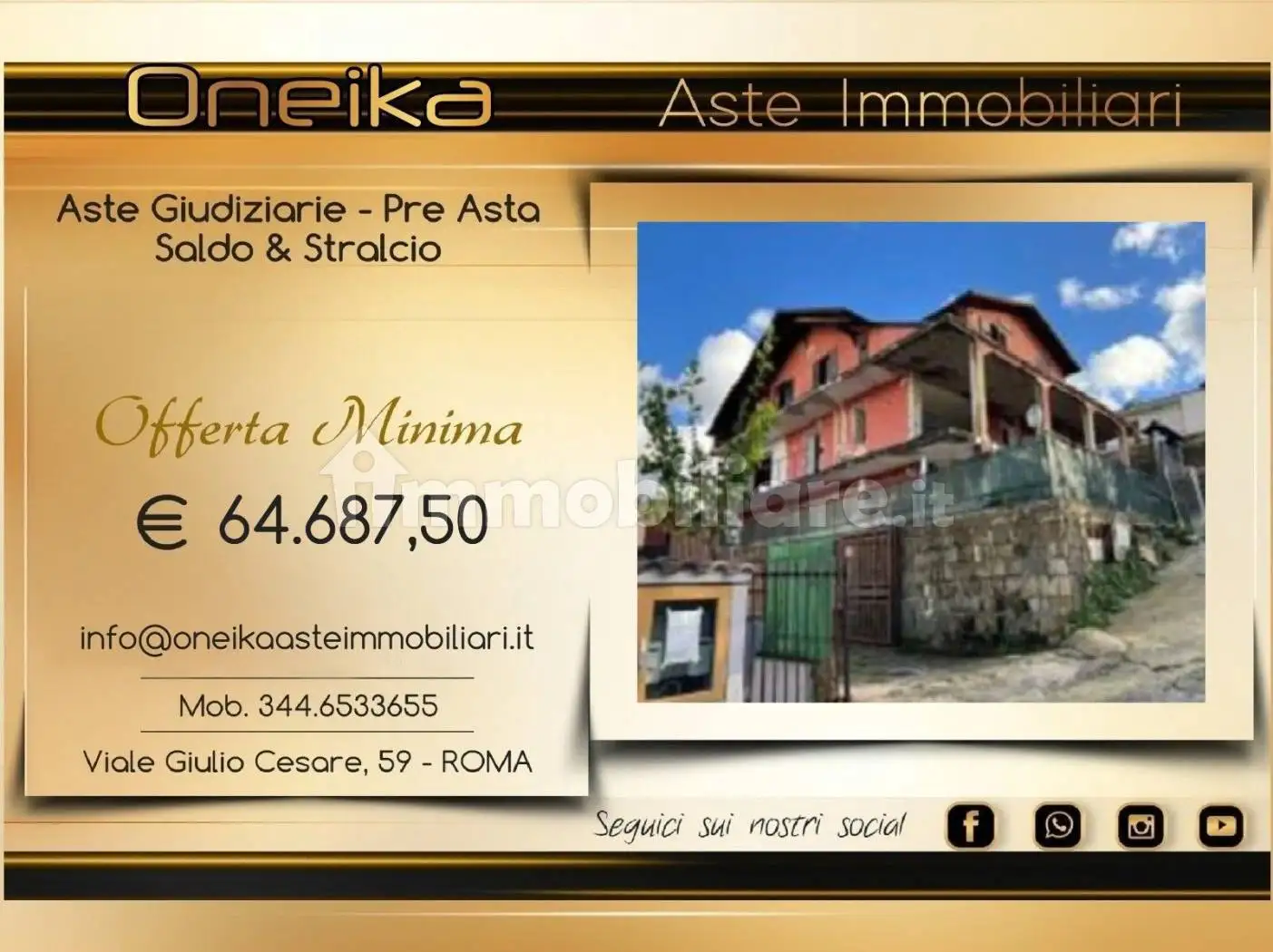 Appartamento in asta a Quarto