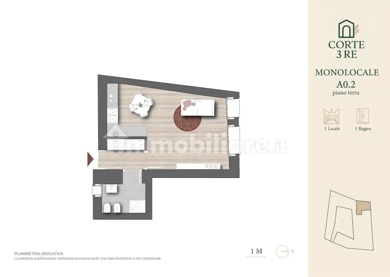 Monolocale via Tre Re 58, Centro, Brugherio - foto 2