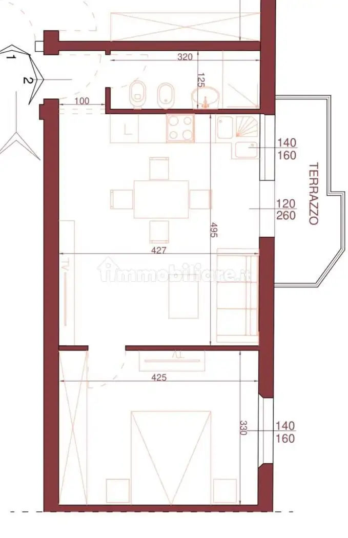 Bilocale via Giacomo Matteotti 8D, Centro, Follonica - foto 2