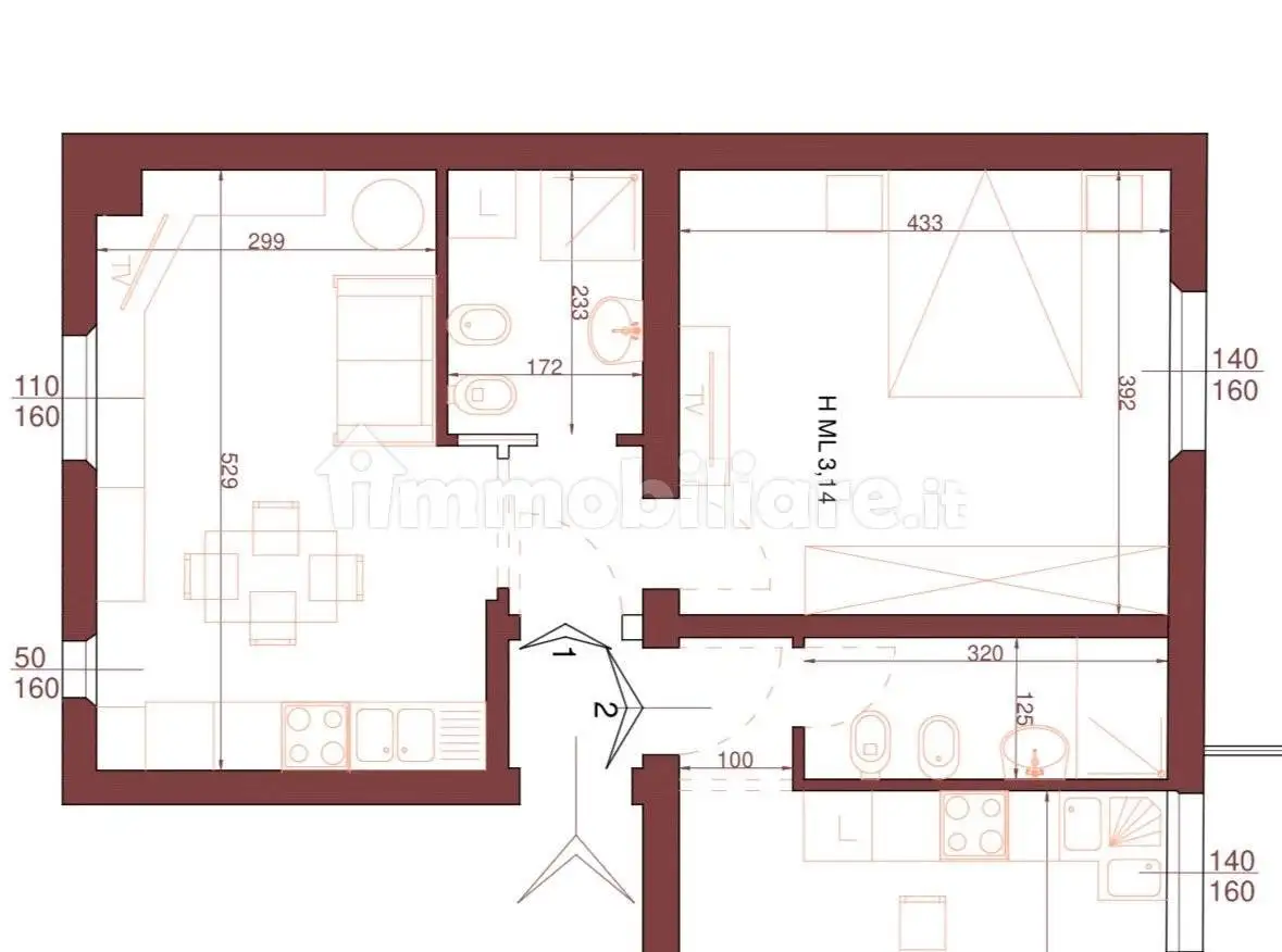 Bilocale via Giacomo Matteotti 8D, Centro, Follonica - foto 3