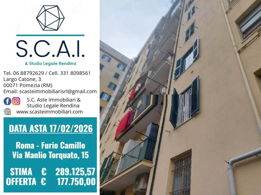 Appartamento in asta a Roma