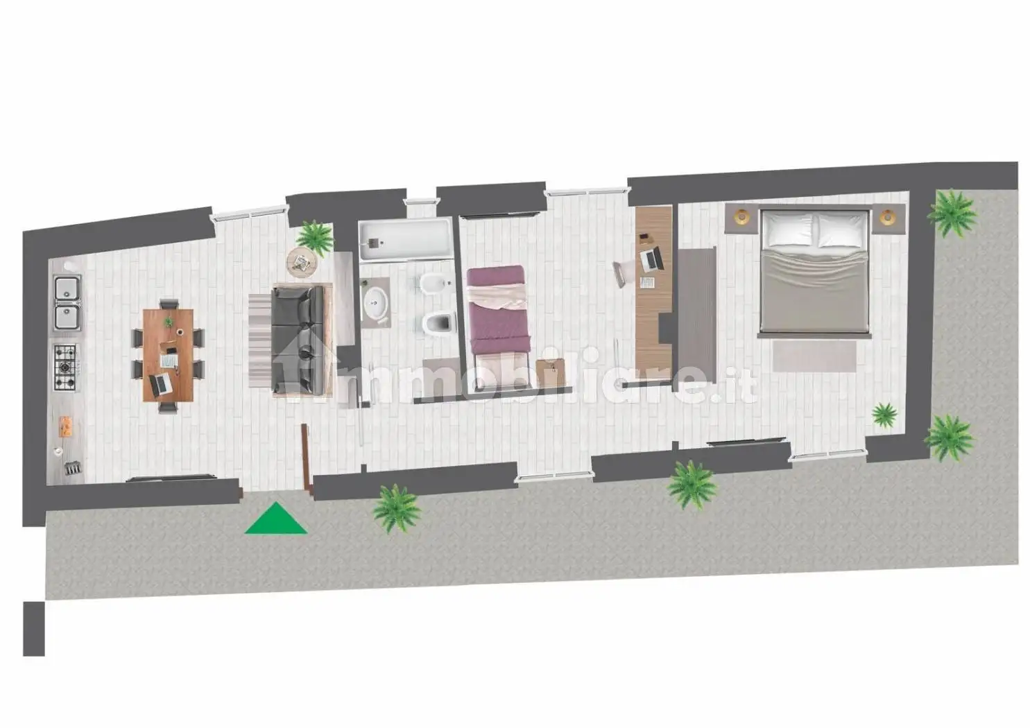 Trilocale via Enrico Toti 6, Centro, Acerra - foto 3