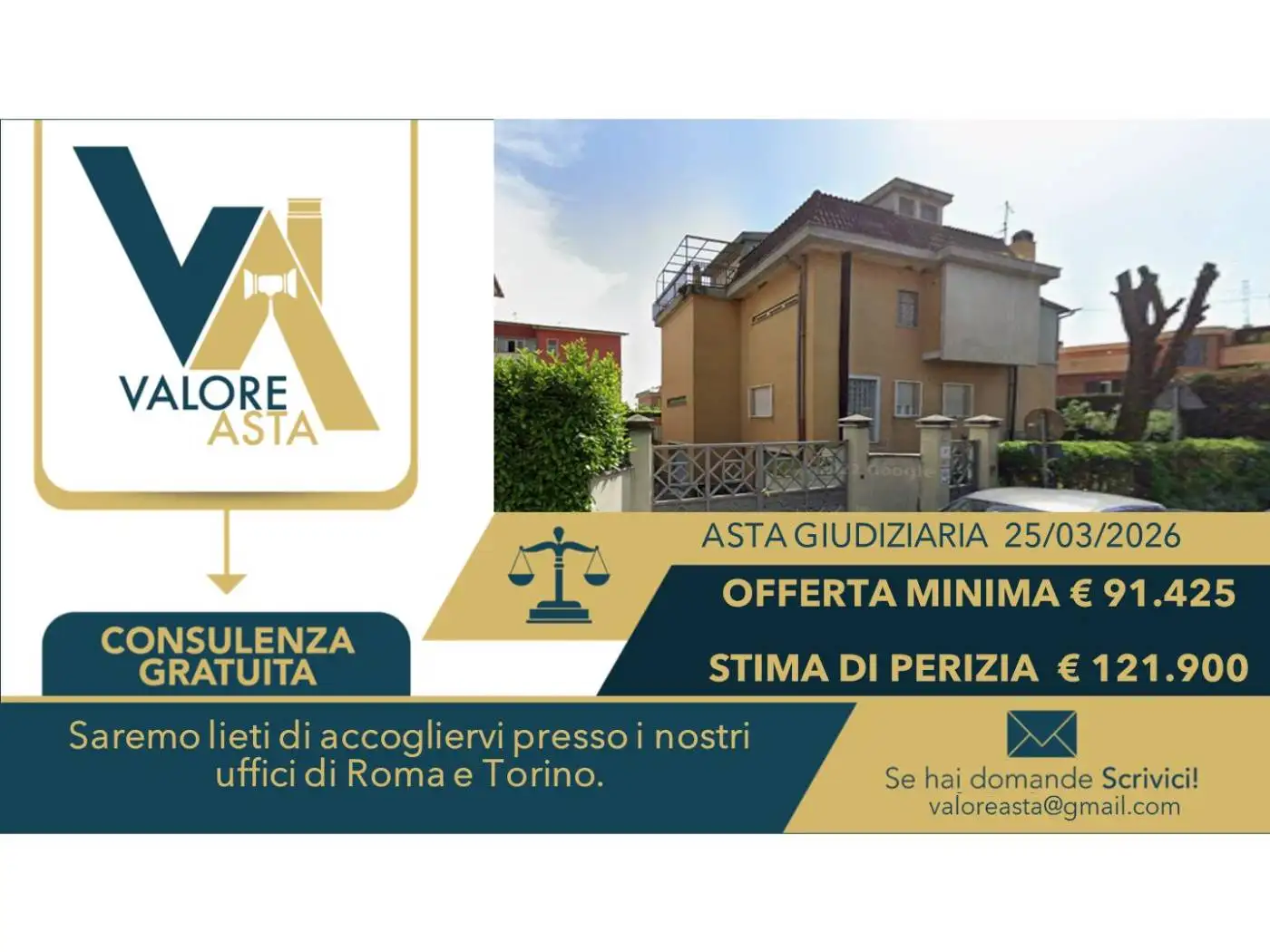 Villa in asta a Tivoli