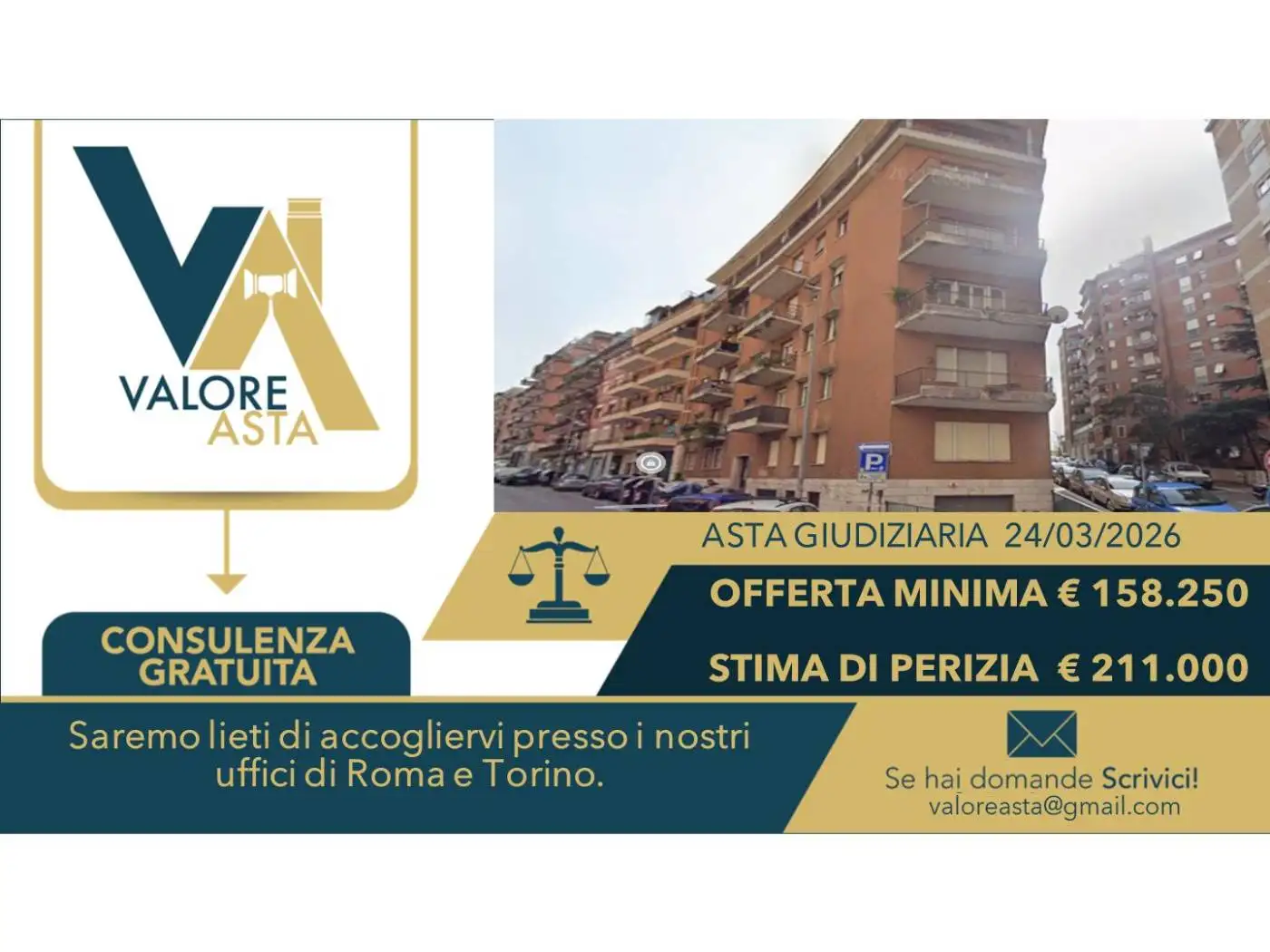 Appartamento in asta a Roma