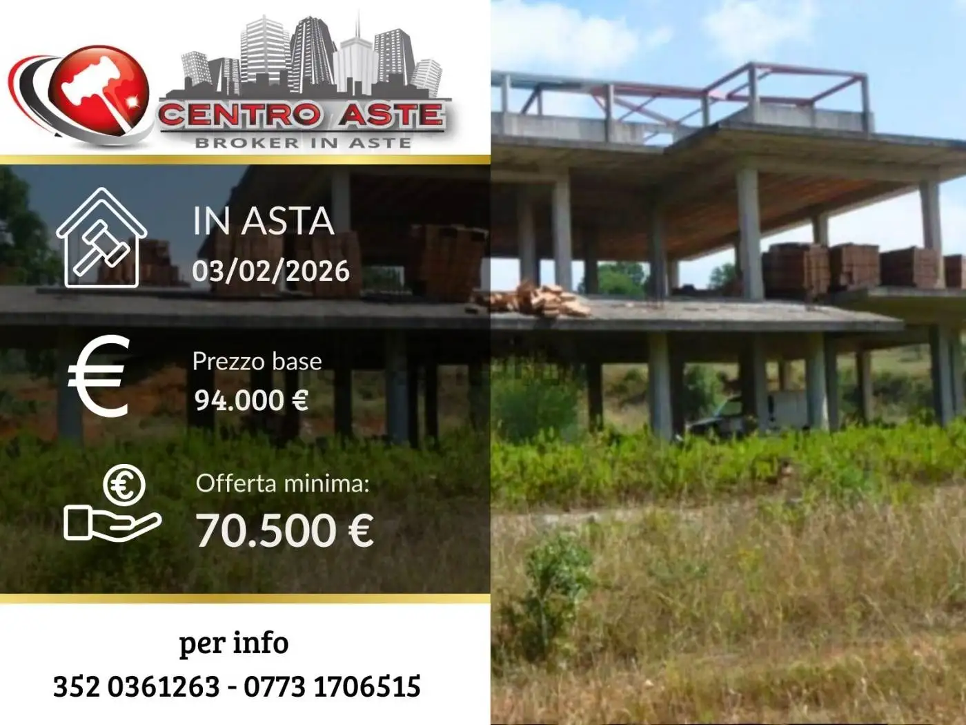 Rustico - Casale in asta a Priverno