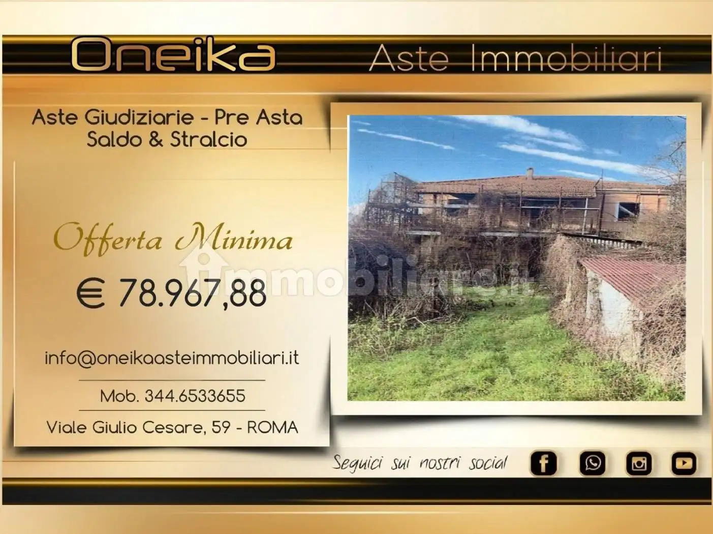 Casa indipendente in asta a Rieti