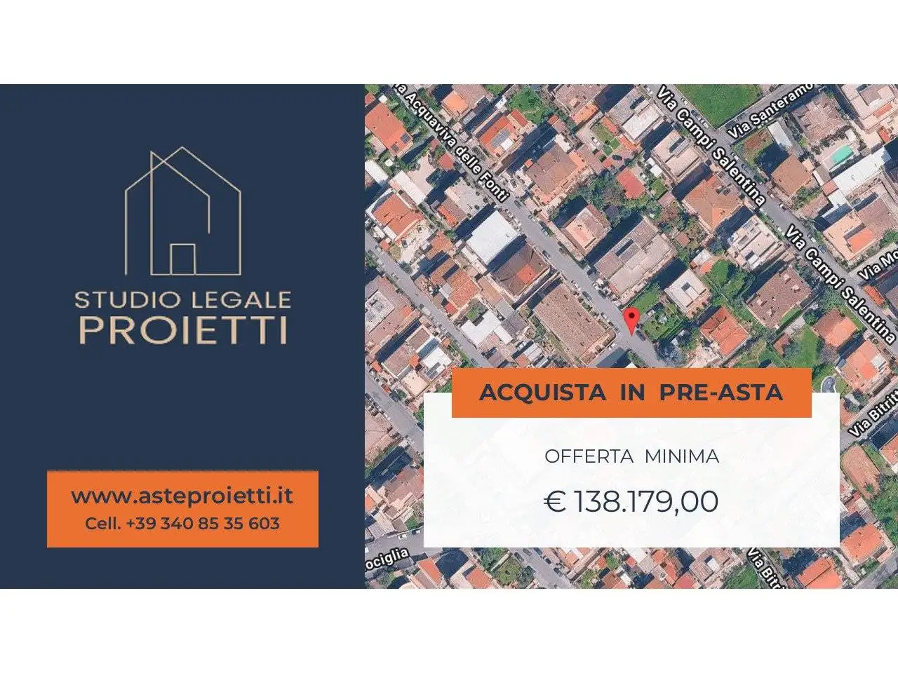 Villa plurifamiliare in asta a Roma