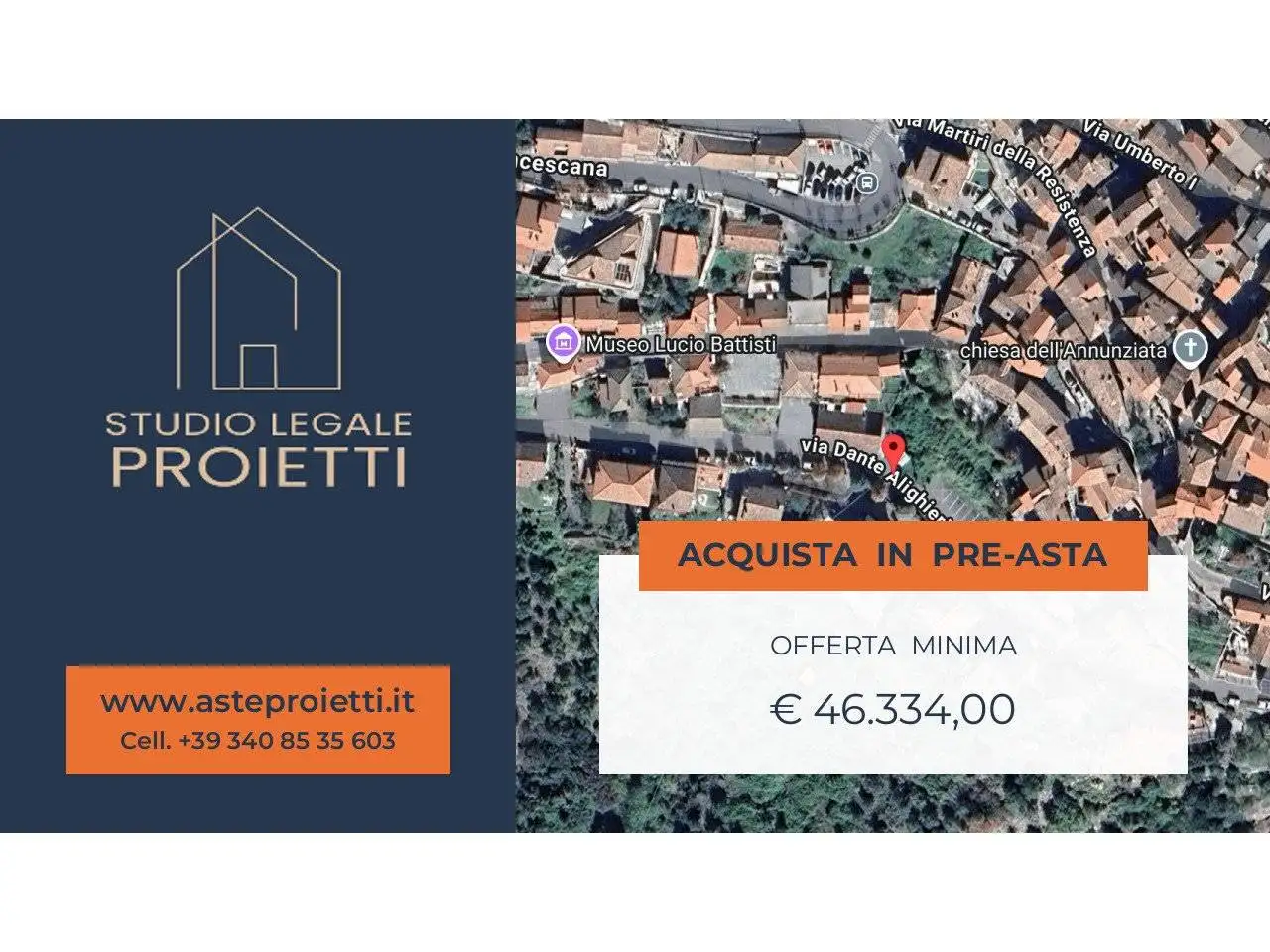 Appartamento in asta a Poggio Bustone