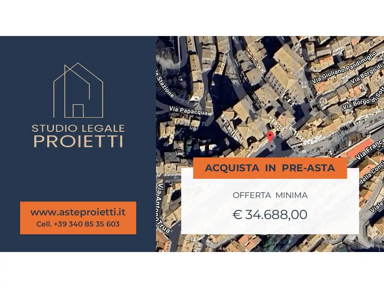 Appartamento in asta a Soriano nel Cimino