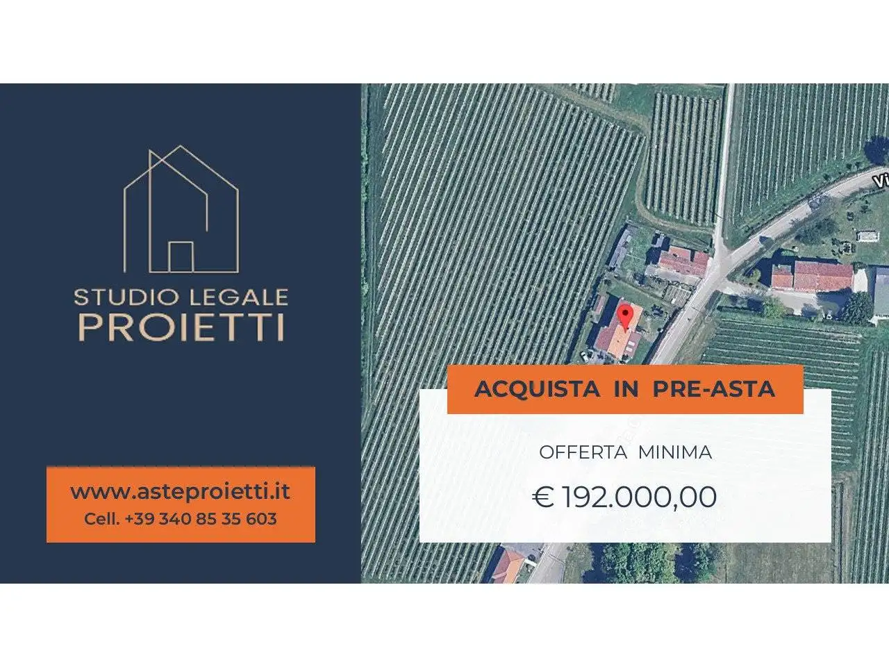 Villa in asta a Salgareda