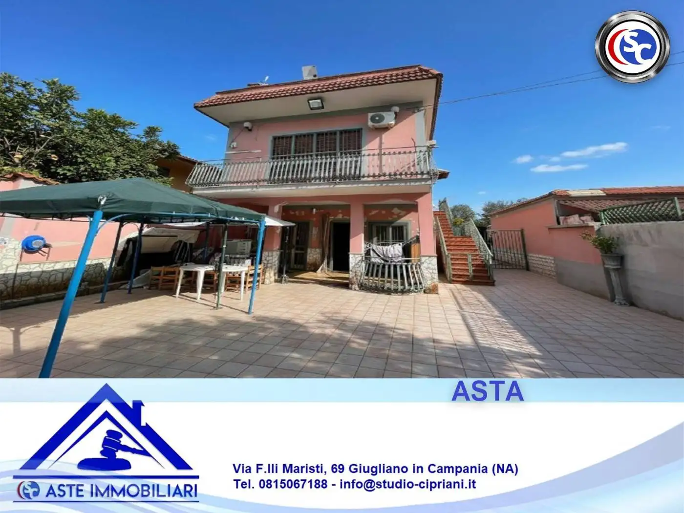 Villa in asta a Castel Volturno