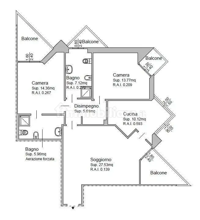 Quadrilocale via Lamarmora Alessandro 169, Brescia Due, Brescia - foto 2