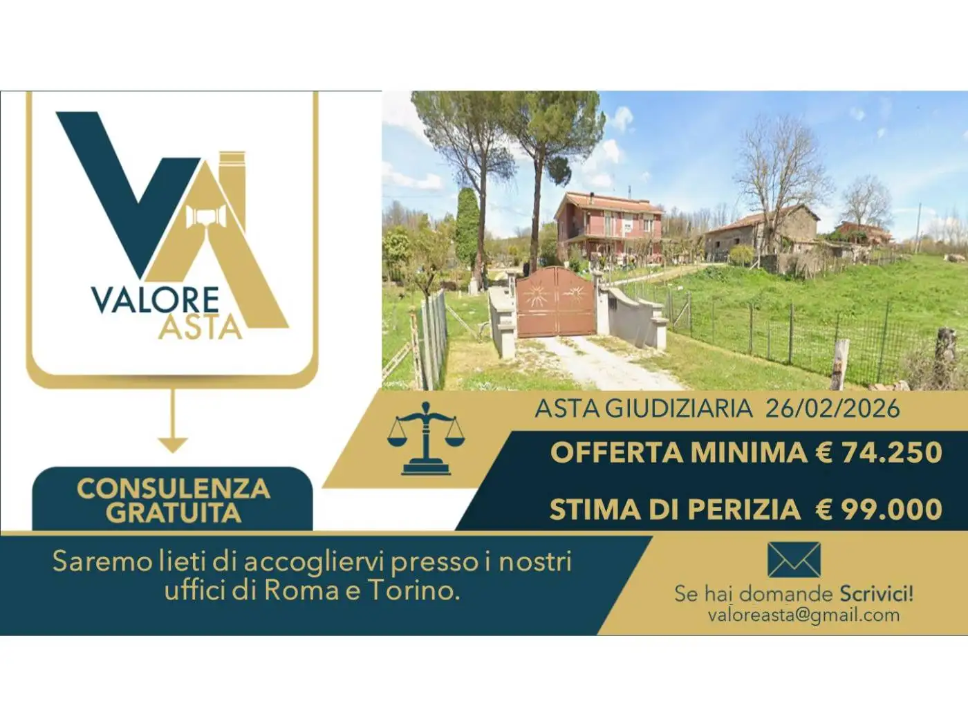 Villa in asta a Segni