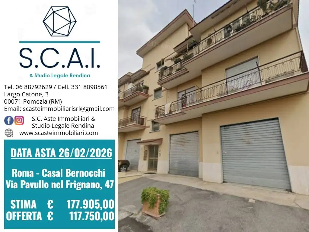 Appartamento in asta a Roma