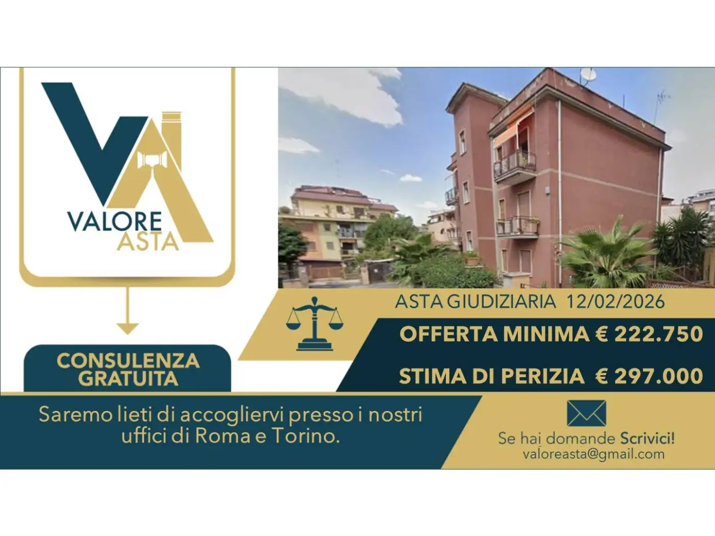 Appartamento in asta a Roma