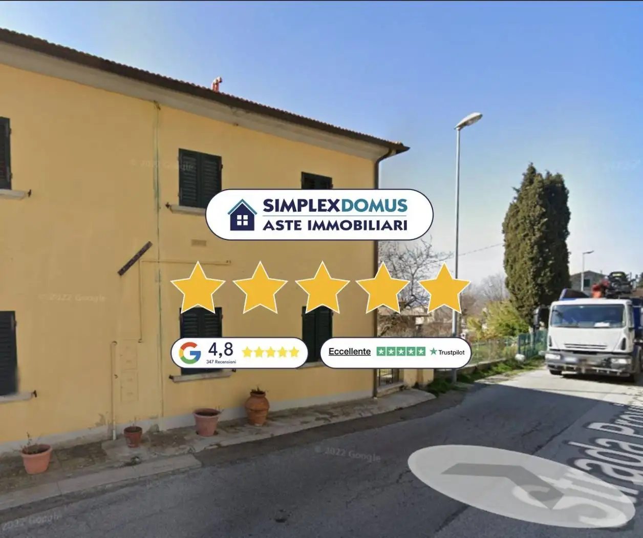 Villa in asta a Castellina Marittima