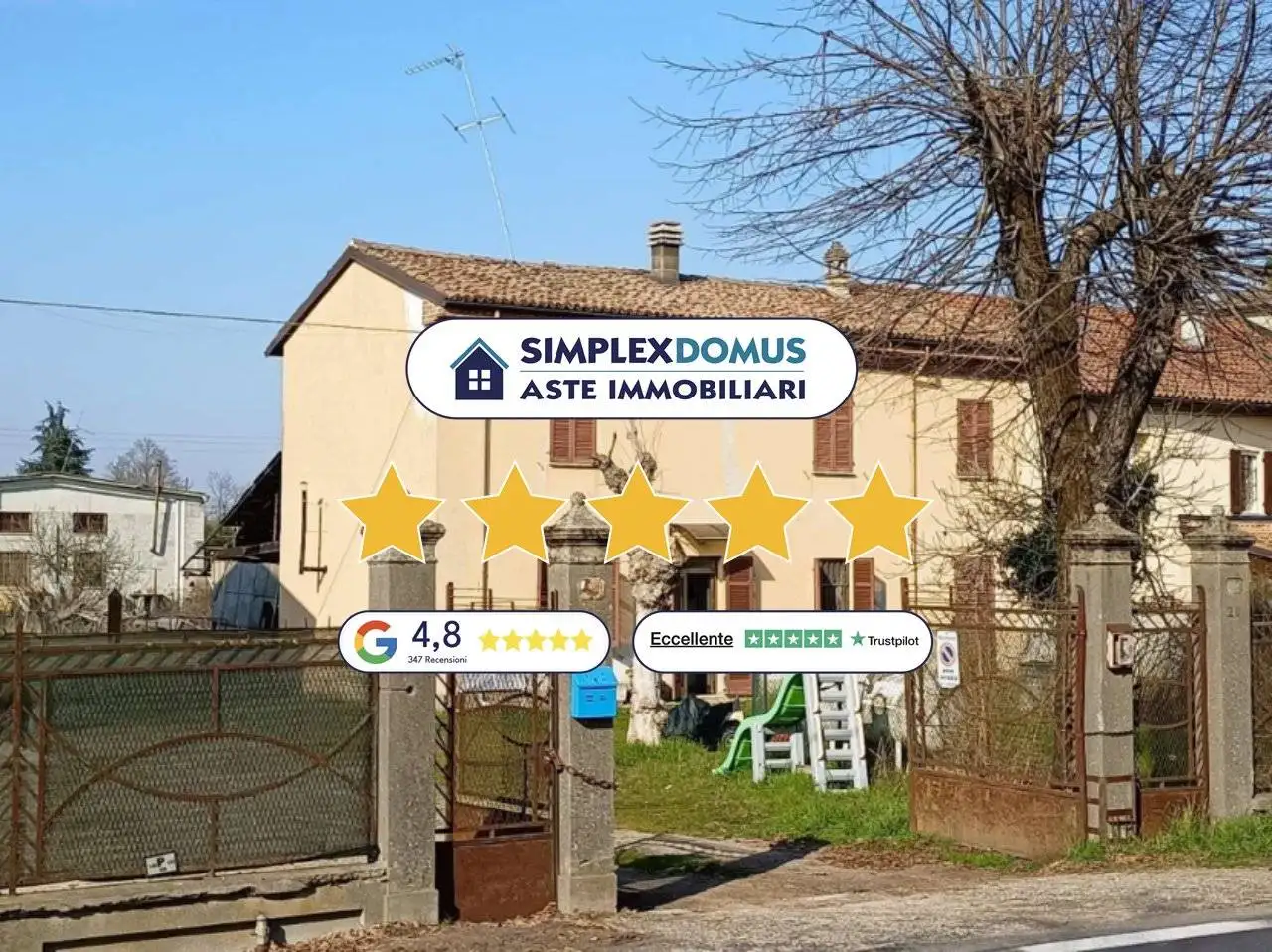 Villa in asta a Alessandria