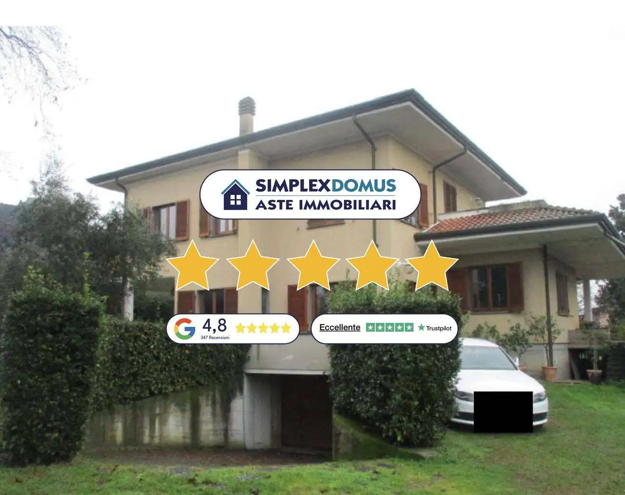 Villa in asta a Montignoso