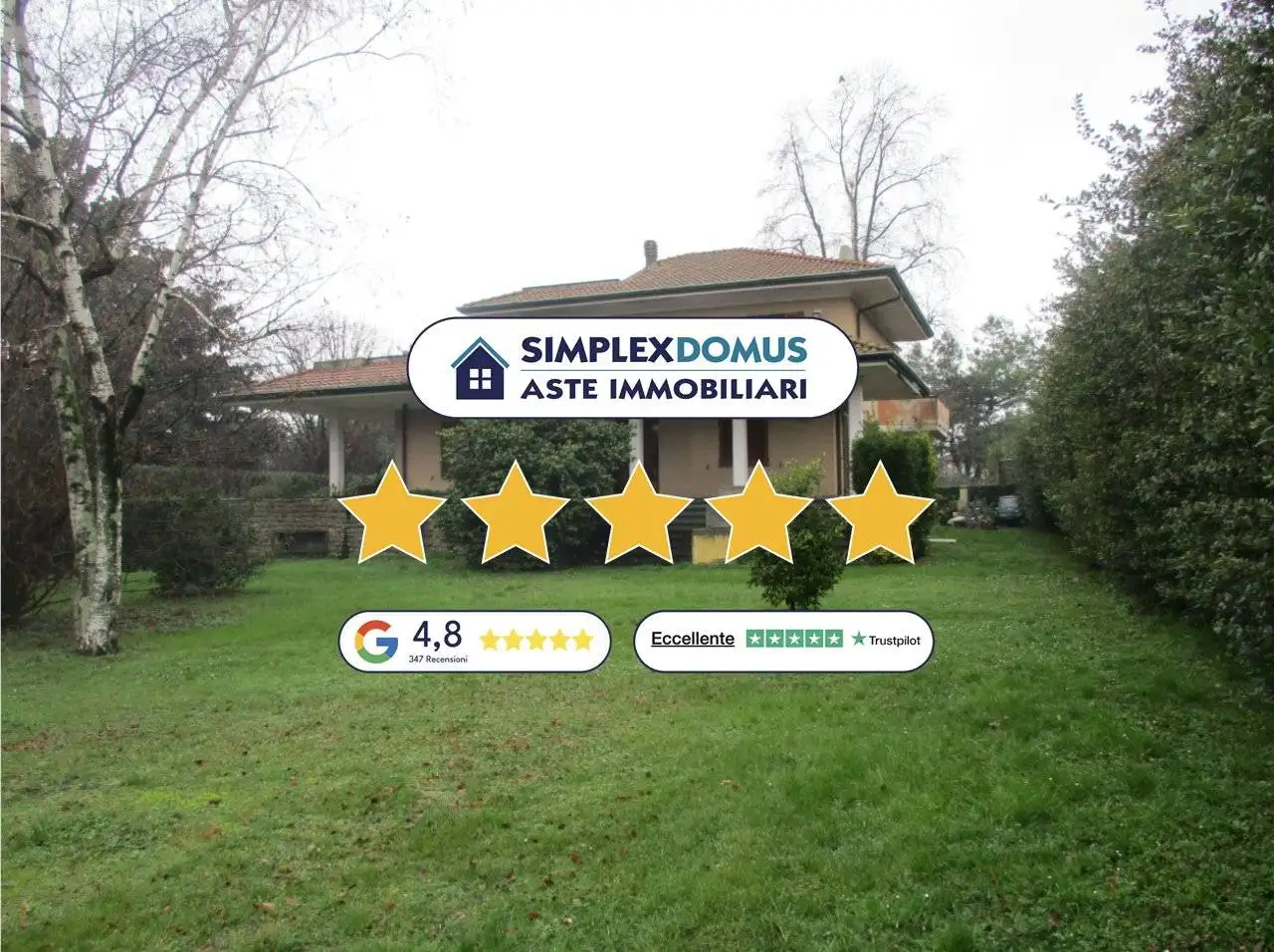 Villa in asta a Montignoso