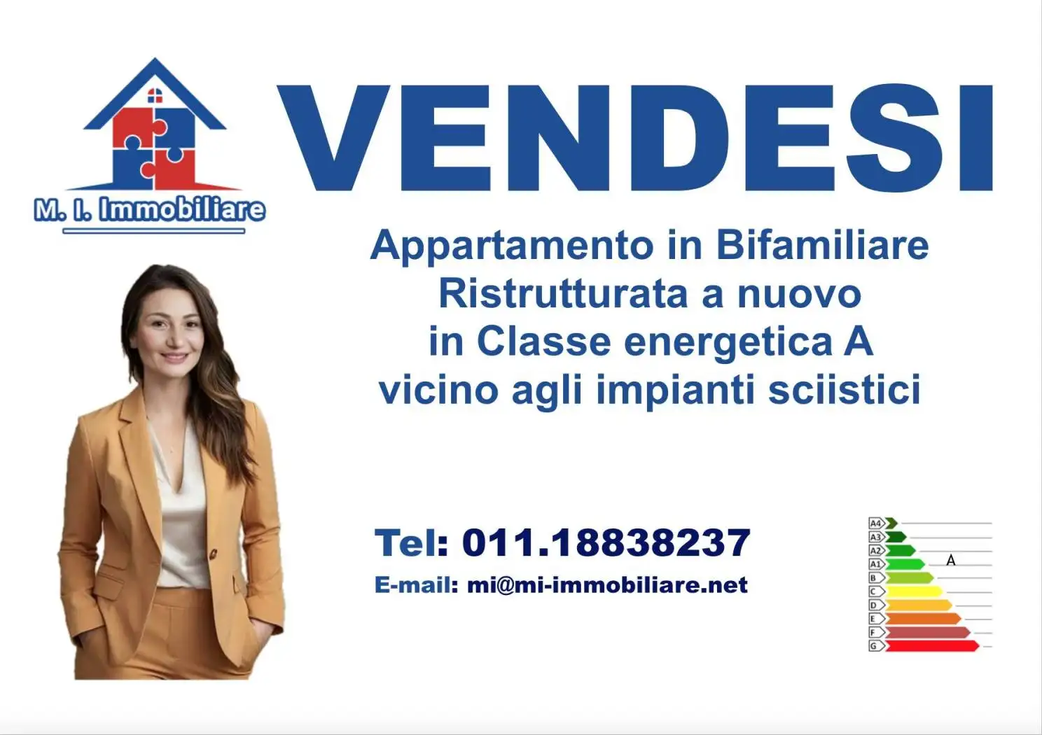 Appartamento in vendita a Chiomonte