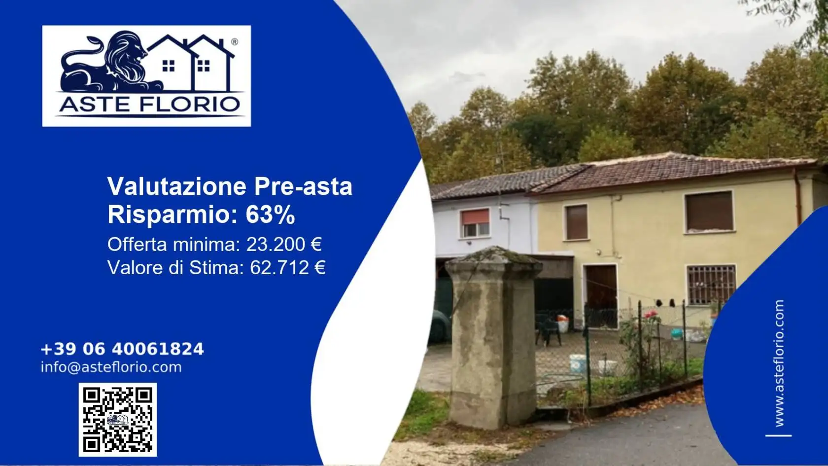 Villa in asta a Villimpenta