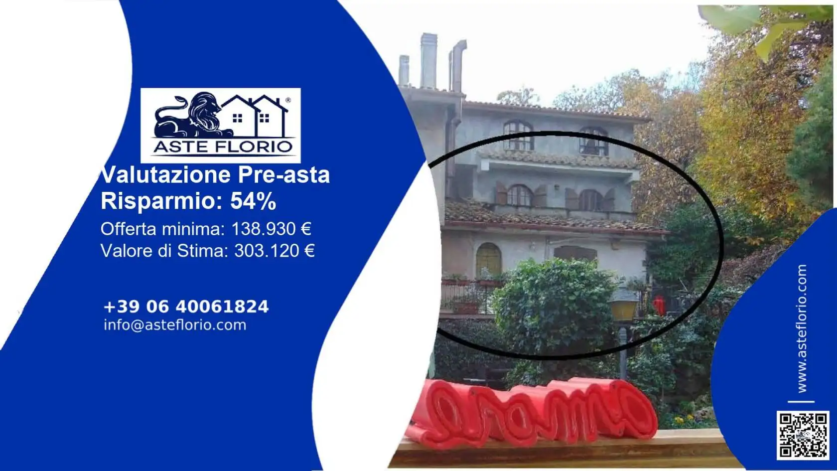 Villa in asta a Monte Compatri