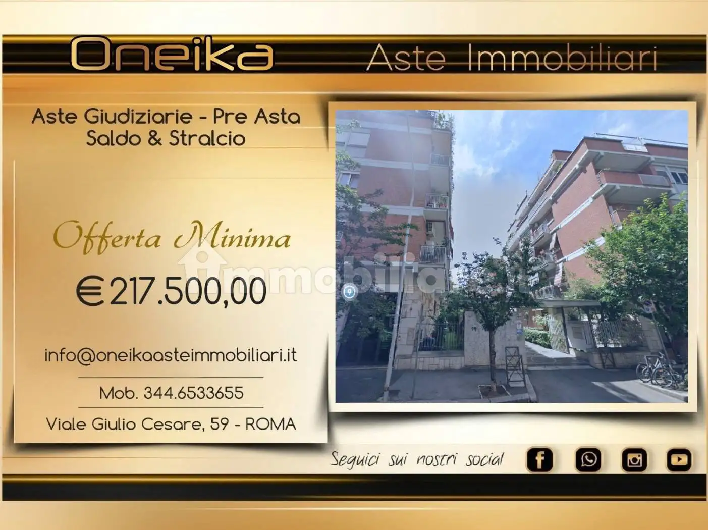 Appartamento in asta a Roma