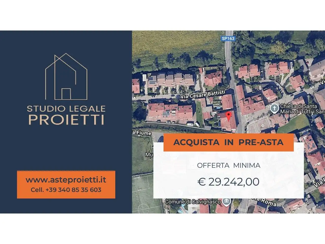 Appartamento in asta a Calvignasco