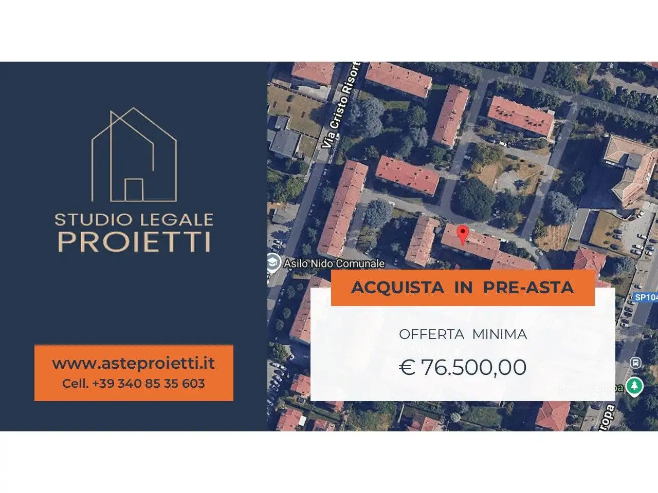 Appartamento in asta a Cassano d'Adda
