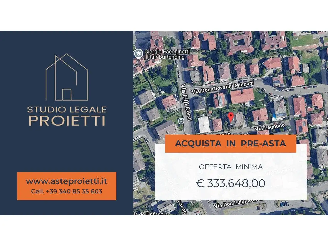 Villa in asta a Peschiera Borromeo