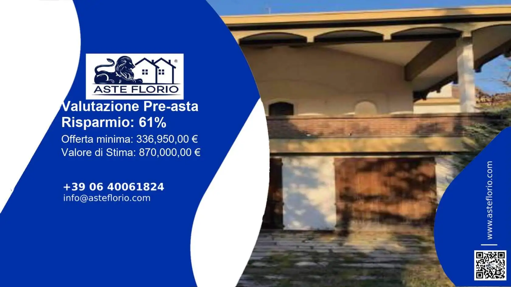 Villa in asta a Gazzola