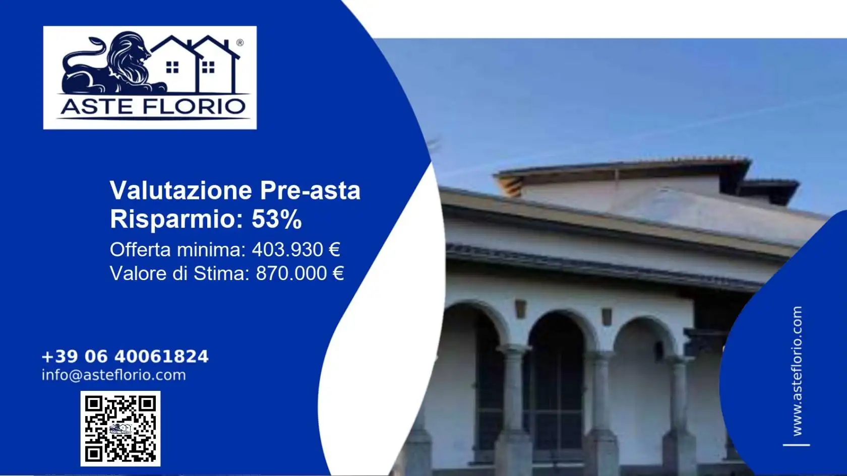 Villa in asta a Gazzola